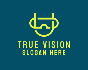 Reality - Virtual Reality Goggles logo design