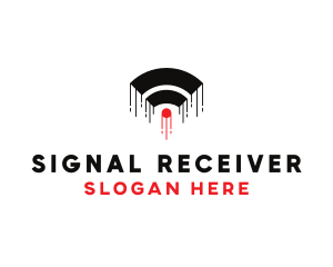 Wifi Signal Connection logo design