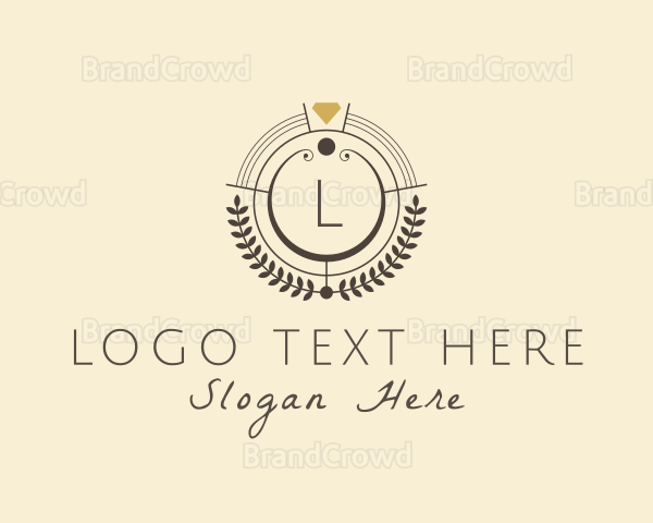 Jewelry Accessory Wreath Boutique Logo