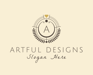 Jewelry Accessory Wreath Boutique  logo design