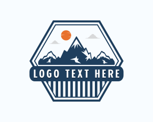 Trek - Alpine Mountain Adventure logo design