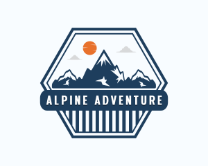 Alpine Mountain Adventure logo design