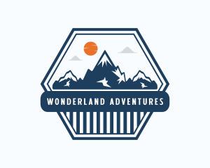 Alpine Mountain Adventure logo design