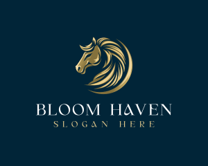 Luxury Equestrian Horse logo design