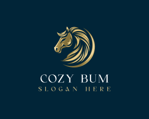 Luxury Equestrian Horse logo design