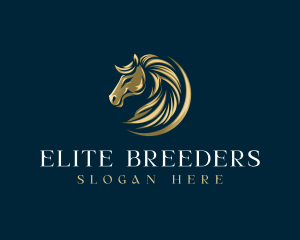 Luxury Equestrian Horse logo design