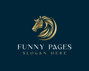 Luxury Equestrian Horse logo design