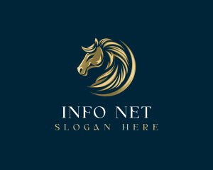 Luxury Equestrian Horse logo design