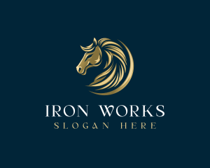 Luxury Equestrian Horse logo design