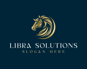 Luxury Equestrian Horse logo design