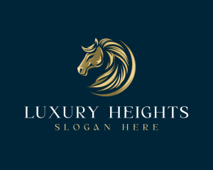 Luxury Equestrian Horse logo design