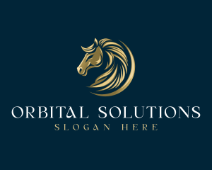 Luxury Equestrian Horse logo design