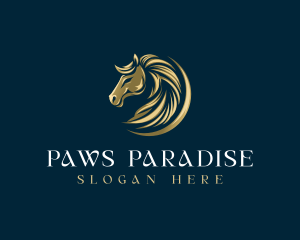 Luxury Equestrian Horse logo design