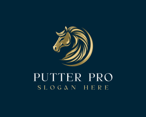 Luxury Equestrian Horse logo design