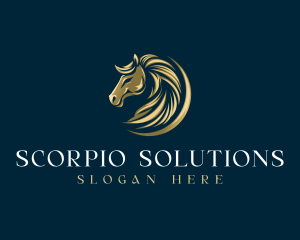 Luxury Equestrian Horse logo design