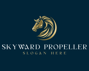 Luxury Equestrian Horse logo design