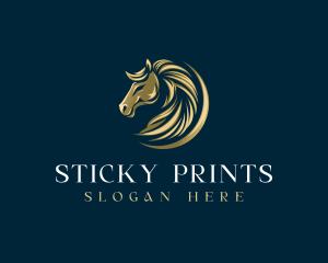 Luxury Equestrian Horse logo design