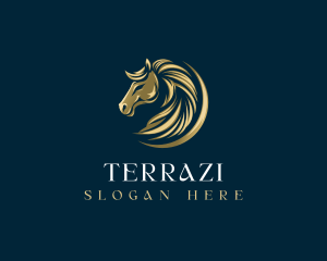 Luxury Equestrian Horse logo design