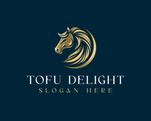 Luxury Equestrian Horse logo design