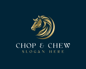 Pony - Luxury Equestrian Horse logo design