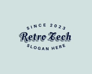 Retro Script Company logo design