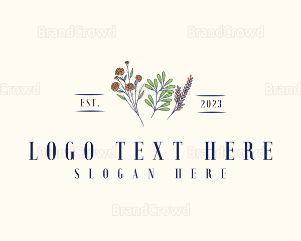 Herbal Flower Garden Logo