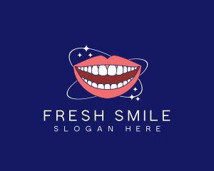 Dental Floss Smile logo design