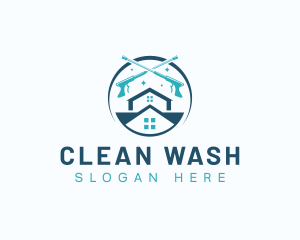 Pressure Washing Maintenance Cleaning logo design