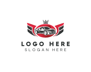 Supercar Wings Racing logo design