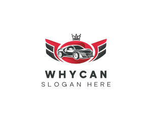Drag Racing - Supercar Wings Racing logo design