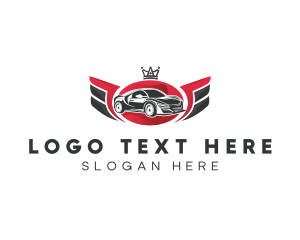 Road Trip - Supercar Wings Racing logo design