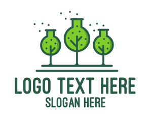 Scientist - Green Lab Forest logo design