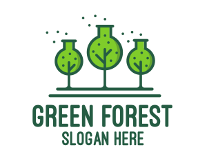 Green Lab Forest logo design