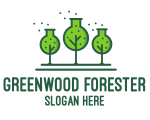 Green Lab Forest logo design