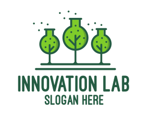 Experimental - Green Lab Forest logo design