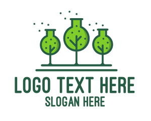 Experimental - Green Lab Forest logo design