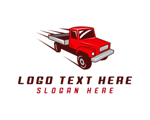 Transport - Truck Fast Delivery logo design