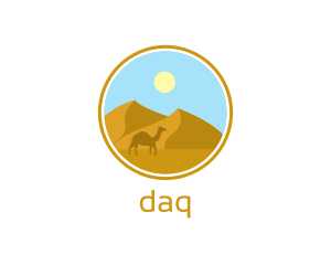 Camel Desert Badge Logo