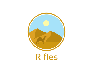 Sahara - Camel Desert Badge logo design