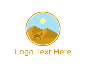 Camel Desert Badge Logo