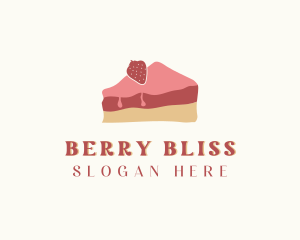 Strawberry - Strawberry Cake Bakery logo design