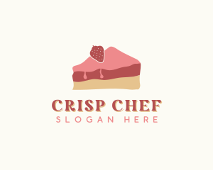 Strawberry Cake Bakery logo design