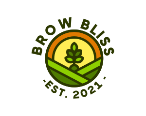 Sprout Gardening Badge logo design