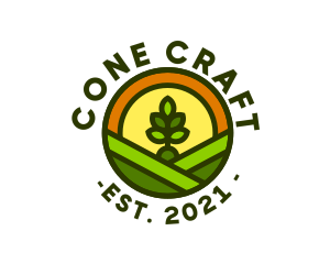 Sprout Gardening Badge logo design