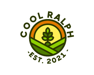 Sprout Gardening Badge logo design