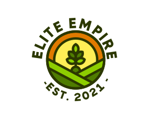 Sprout Gardening Badge logo design