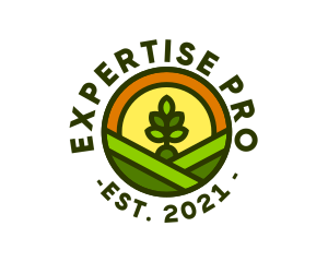 Sprout Gardening Badge logo design