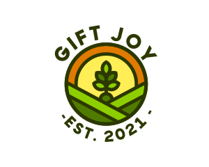 Sprout Gardening Badge logo design