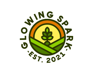 Sprout Gardening Badge logo design