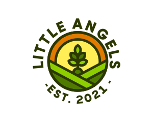 Sprout Gardening Badge logo design